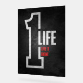 "One Life, Live It Right" - Motivierend Poster (Winkel)