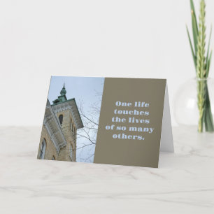 One Life Touchs Andere Lehrer Danke Karte