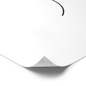 One Line Zeichn Sonnenblume Single Art Poster (Ecke)