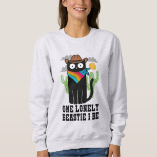 One Lonely Beastie I Be - Cowboy-Katze Sweatshirt