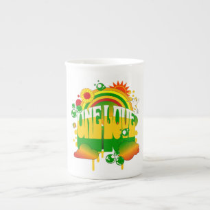 One Love Kräutertee-Spezialtätsen-Tasse Porzellantasse