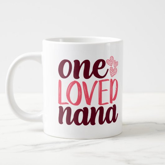 One Love Nana Valentine Jumbo-Tasse (Links)