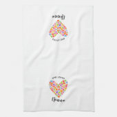 One Love Nonna Heart Geschirrtuch (Vertikal)