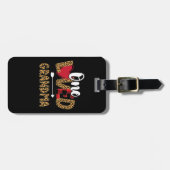 One Love Oma Leopard Buffalo Kariert Valentines Gepäckanhänger (Vorderseite horizontal)