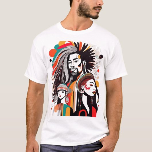 One Love Rasta Colors T-Shirt (Vorderseite)