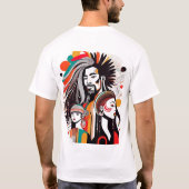 One Love Rasta Colors T-Shirt (Rückseite)