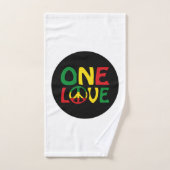 One Love, Reggae design Handtuch (Handtuch)