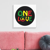 One Love, Reggae design Leinwanddruck (Insitu (Wohnzimmer))