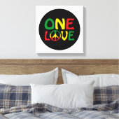 One Love, Reggae design Leinwanddruck (Insitu (Schlafzimmer))