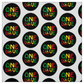 One Love, Reggae design Stoff (Muster)