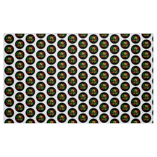 One Love, Reggae design Stoff (Fat Quarter (45,7 x 55,9 cm))