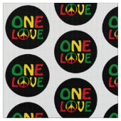 One Love, Reggae design Stoff (Nahaufnahme)