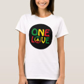 One Love, Reggae design T-Shirt (Vorderseite)