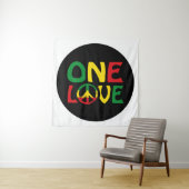One Love, Reggae design Wandteppich (Beispiel)