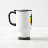 One Love, Reggae design with reggae colors Reisebecher (Links)