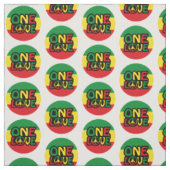 One Love, Reggae design with reggae colors Stoff (Muster)
