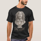 One Love – Reggae Spirit in Stone T-Shirt (Vorderseite)