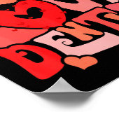 One Loved Dentist Happy Valentine Dentist Dental D Poster (Ecke)