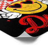 One Loved Dude Checkered Heart Valentines Day Boys Poster (Ecke)