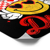 One Loved Dude Checkered Heart Valentines Day Boys Poster (Ecke)