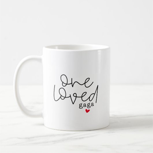 One Loved Gaga Kaffeetasse (Links)