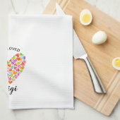 One Loved Gigi Heart Geschirrtuch (Viertel Falte)