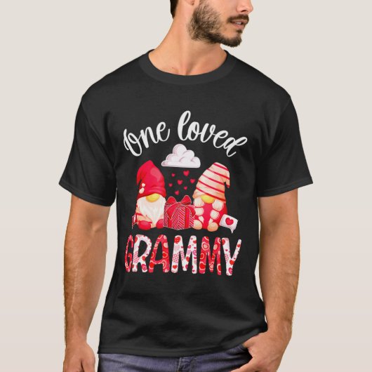 One Loved Grammy Valentine Grammy Grandma Valentin T-Shirt (Vorderseite)