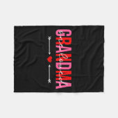 One Loved Grandma Valentines Day Family Matching Fleecedecke (Vorderseite (Horizontal))