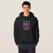 One Loved Lunch Lady Cafeteria Valentines Day Hoodie (Vorne ganz)