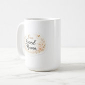 One Loved Mama Soft Floral Mother Quote Kaffeetasse (Vorderseite Links)