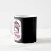 One Loved Occupational Therast Messy Bun Valenti Kaffeetasse (Vorderseite Links)