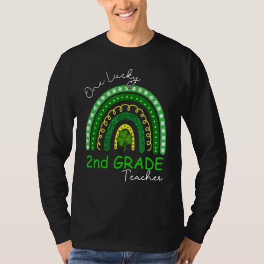 One Lucky 2nd Grade Teacher St Patrick's Day 2023  T-Shirt (Vorderseite)