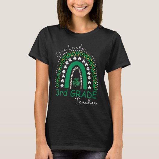 One Lucky 3rd Grade Teacher St Patrick's Day Women T-Shirt (Vorderseite)
