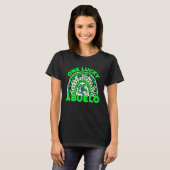 One Lucky Abuelo Good Luck Green Rainbow Shamrock T-Shirt (Vorne ganz)