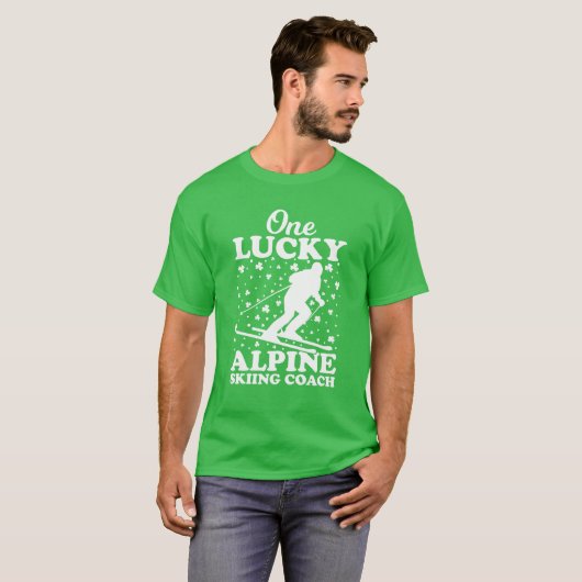 One Lucky Alpinski Coach St. Patrick's Day T-Shirt (Vorne ganz)
