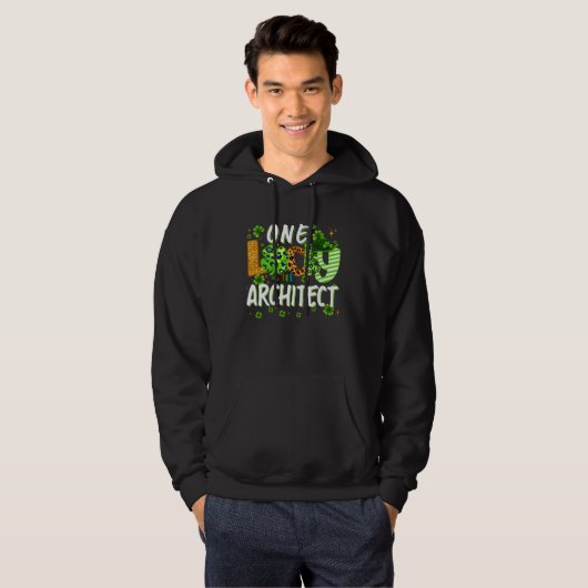 One Lucky Architect Shamrock St Patricks Day Tees (Vorne ganz)