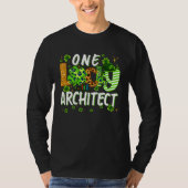 One Lucky Architect Shamrock St Patricks Day Tees  (Vorderseite)