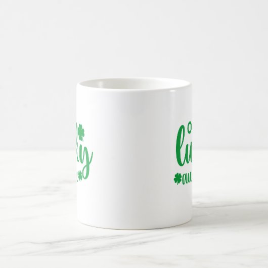 One Lucky Auntie Cute St Patrick Day Kaffeetasse (Mittel)