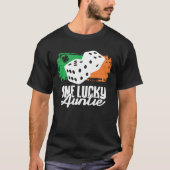 One Lucky Auntie Dice Game  Family Group Matching T-Shirt (Vorderseite)