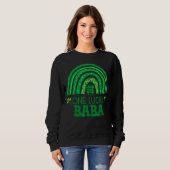 One Lucky Baba Kleeblatt Patrick S Day Rainbow Iri Sweatshirt (Vorne ganz)