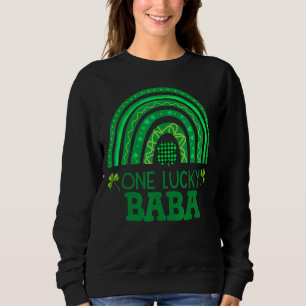 One Lucky Baba Kleeblatt Patrick S Day Rainbow Iri Sweatshirt