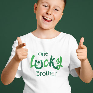 One Lucky Brother   Individualisierbarer St Patric T-Shirt