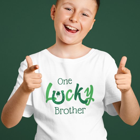 One Lucky Brother | Individualisierbarer St Patric T-Shirt