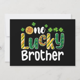 One Lucky Brother Matching Family St Patrick's Day Einladung