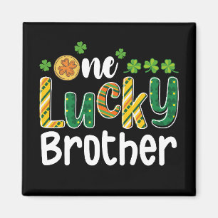 One Lucky Brother Matching Family St Patrick's Day Magnet
