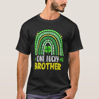 One Lucky Brother Rainbow Saint Paddy Irish St Pat T-Shirt