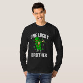 One Lucky Brother St Patricks Day Dabbing Leprecha T-Shirt (Vorne ganz)