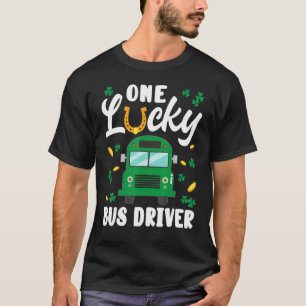 One Lucky Bus Fahrer St. Patrick's Day School Funn T-Shirt