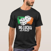 One Lucky Dad Dice Game Family Group Matching T-Shirt (Vorderseite)