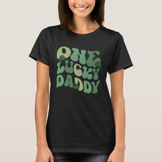 One Lucky Dad Matching St Patricks Day T-Shirt (Vorderseite)